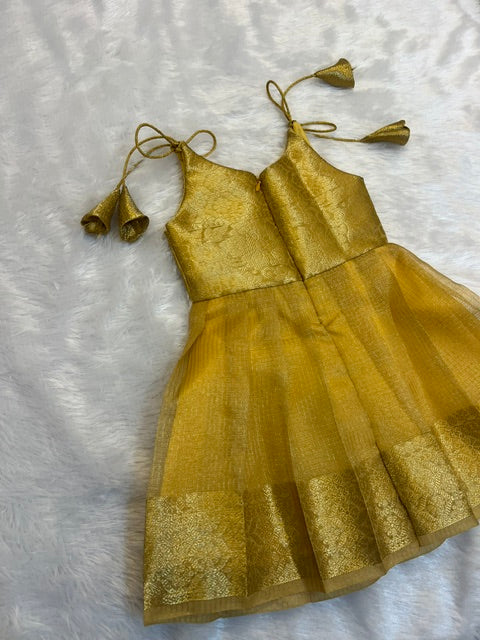 Golden tissue silk Minipattu